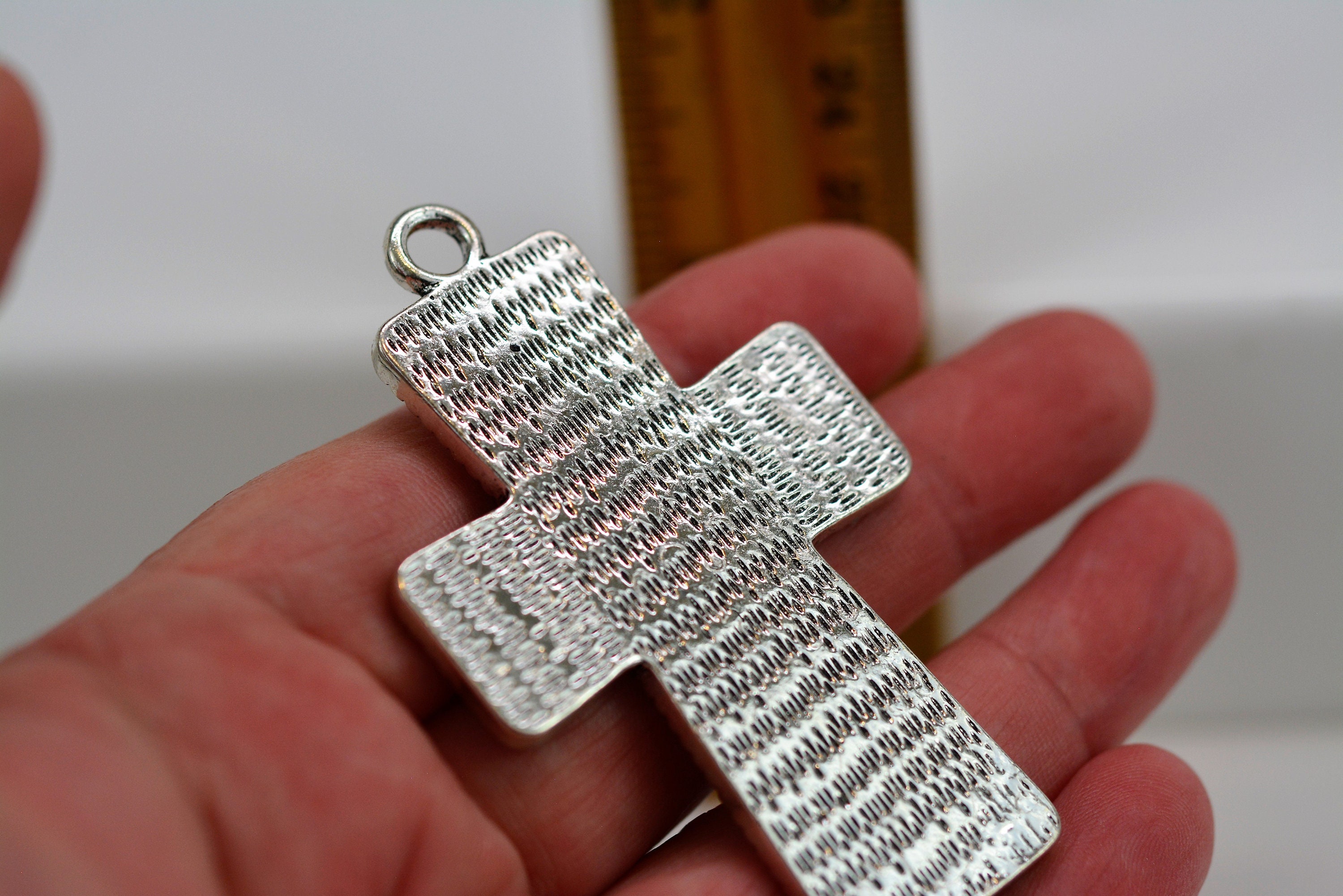 Large Cross Pendant Bezel Tray Cross Pendant Resin Tray Etsy