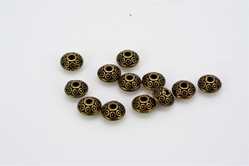 Set of 50 spacer beads 6mm Spacer Beads Spacer Beads Small Spacer Beads