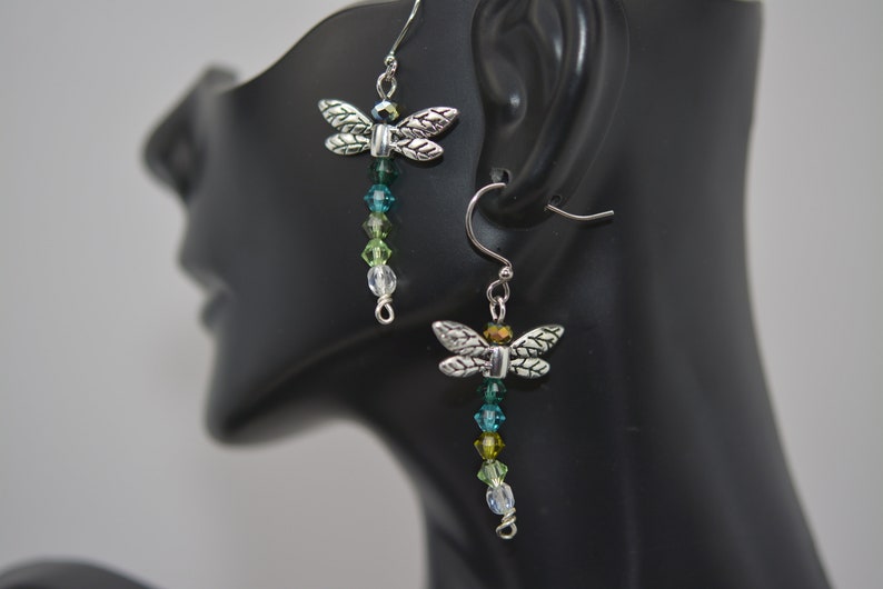 22mm Dragonfly Wings Double Sided Dragonfly Wings Damsel Fly Wings 10 Dragonfly Wing Spacer Beads
