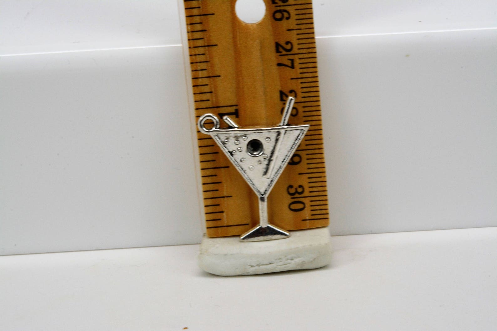 Martini Glass Charm Martini Pendant Cocktail Charm Large Etsy