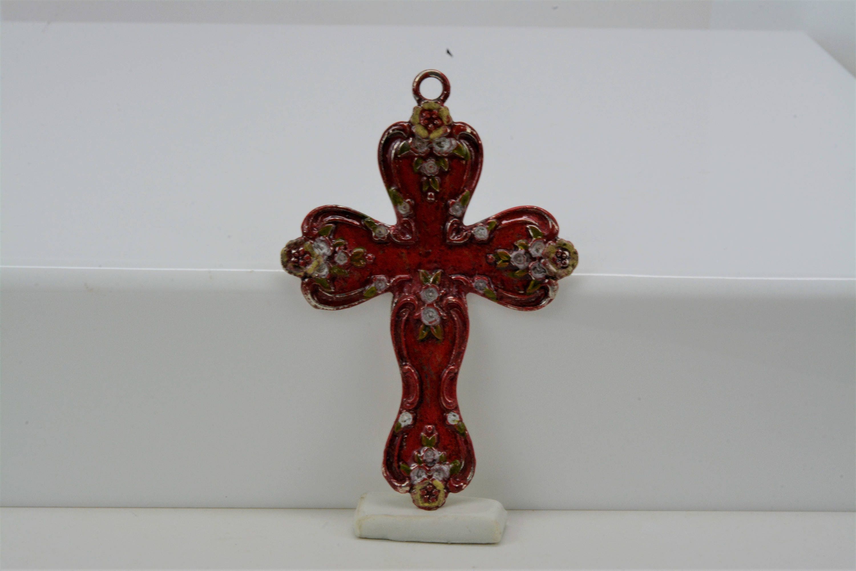 Large Cross Pendant Easter Cross Pendant Large Crucifix - Etsy