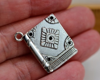 Silver Bokberlock, Zinklegering, Läsarsmycken - Set om 5