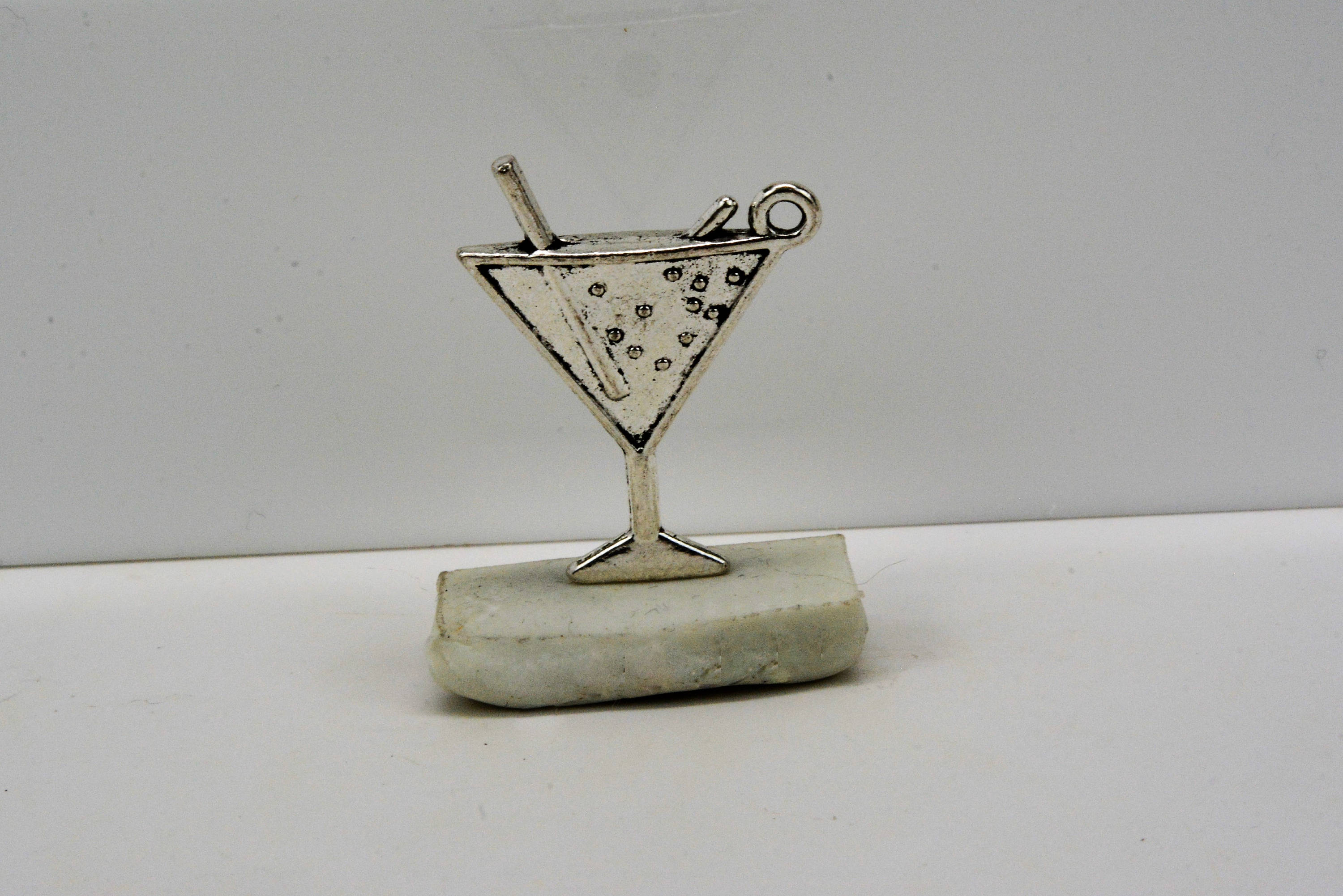 Martini Glass Charm Martini Pendant Cocktail Charm Large Etsy