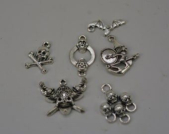 Halloween Charms, Mixed bag of Halloween Charms, 30 Halloween charms, Grab bag Halloween Charms