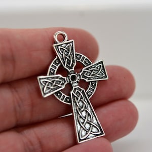 Celtic Knot Cross Pendant, Cross Pendant, Irish Pendant, Set of 2 Cross Pendants