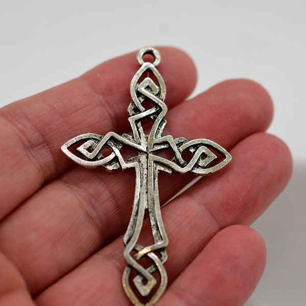 Cross Pendant, Celtic Knot Cross Pendant, Crucifix Pendant, Religious Pendant