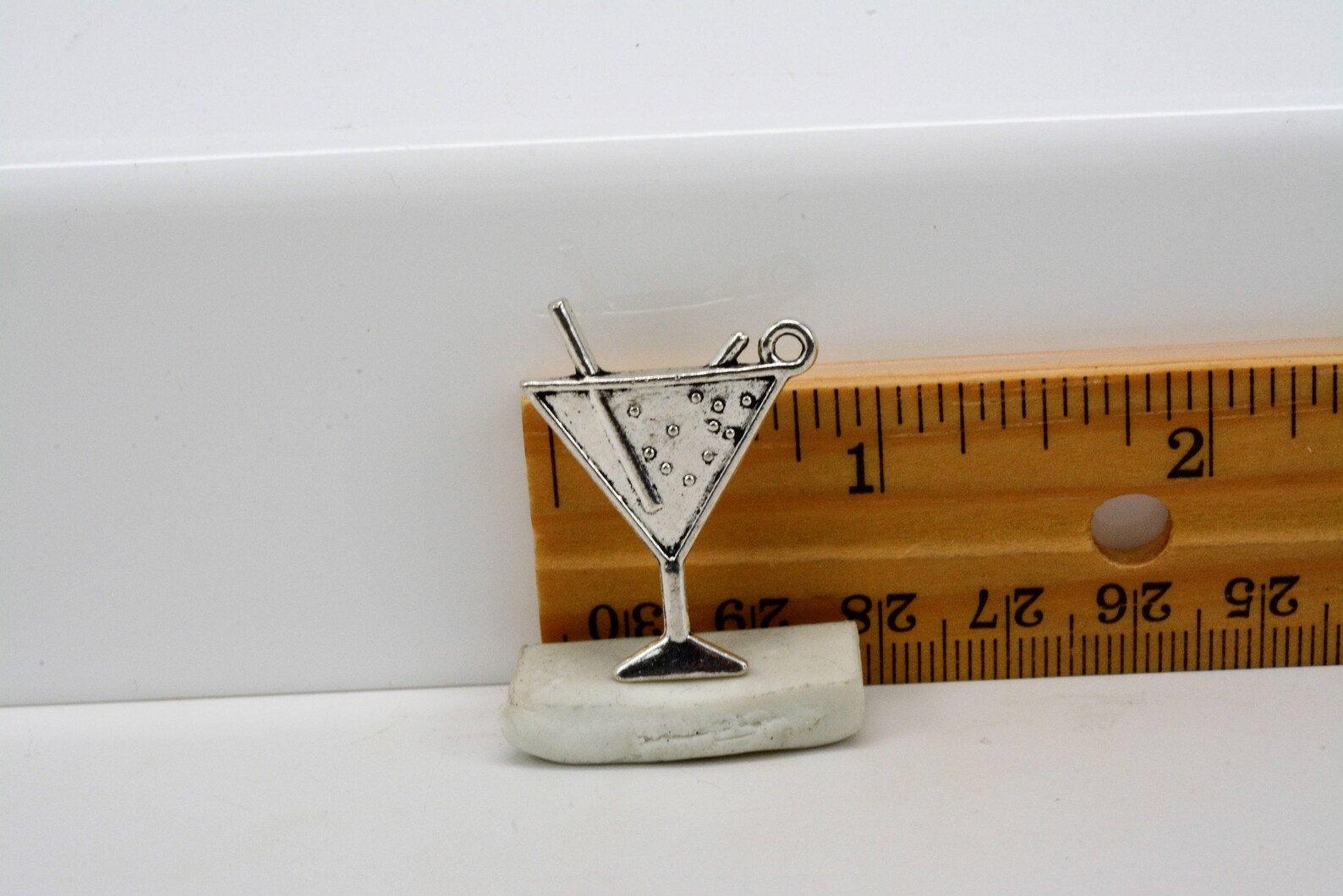 Martini Glass Charm Martini Pendant Cocktail Charm Large Etsy