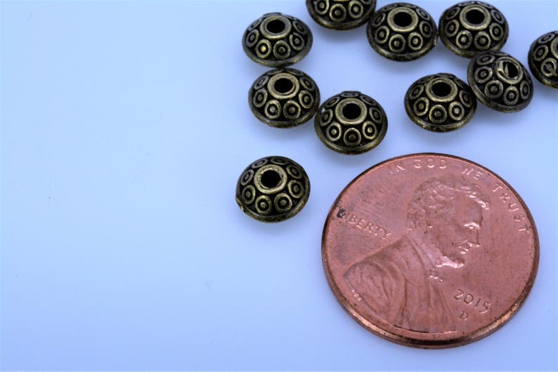 Set of 50 spacer beads 6mm Spacer Beads Spacer Beads Small Spacer Beads