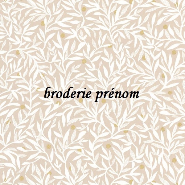 broderie prénom