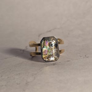 Zadie - Handmade Statement Ring | Adjustable Resin Ring, Chunky Bold Abstract Ring, Cocktail Ring, Statement Ring for Women, Gift for Her