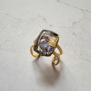 Emma - Handmade Statement Ring | Adjustable Resin Ring, Chunky Bold Abstract Ring, Cocktail Ring, Statement Ring for Women, Gift for Her
