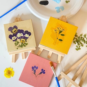 DIY Pressed Flower Mini Canvas Craft Kit