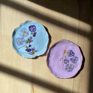 DIY Pressed Flower Clay Ring Dish Craft Kit image 6