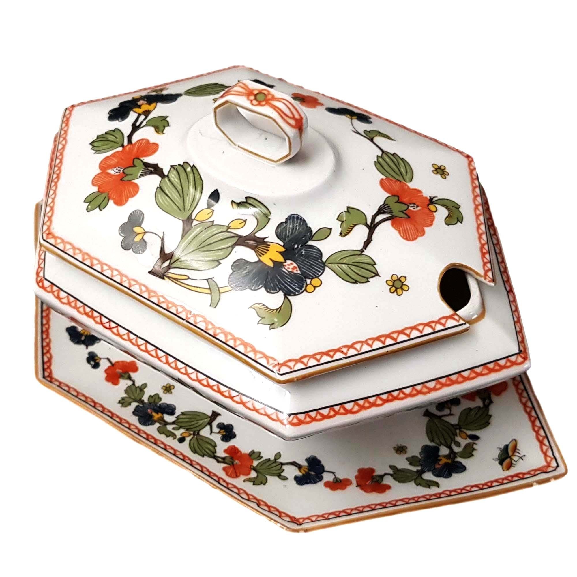 Saucière, Porcelaine de Limoges Par Lanternier, Art Déco