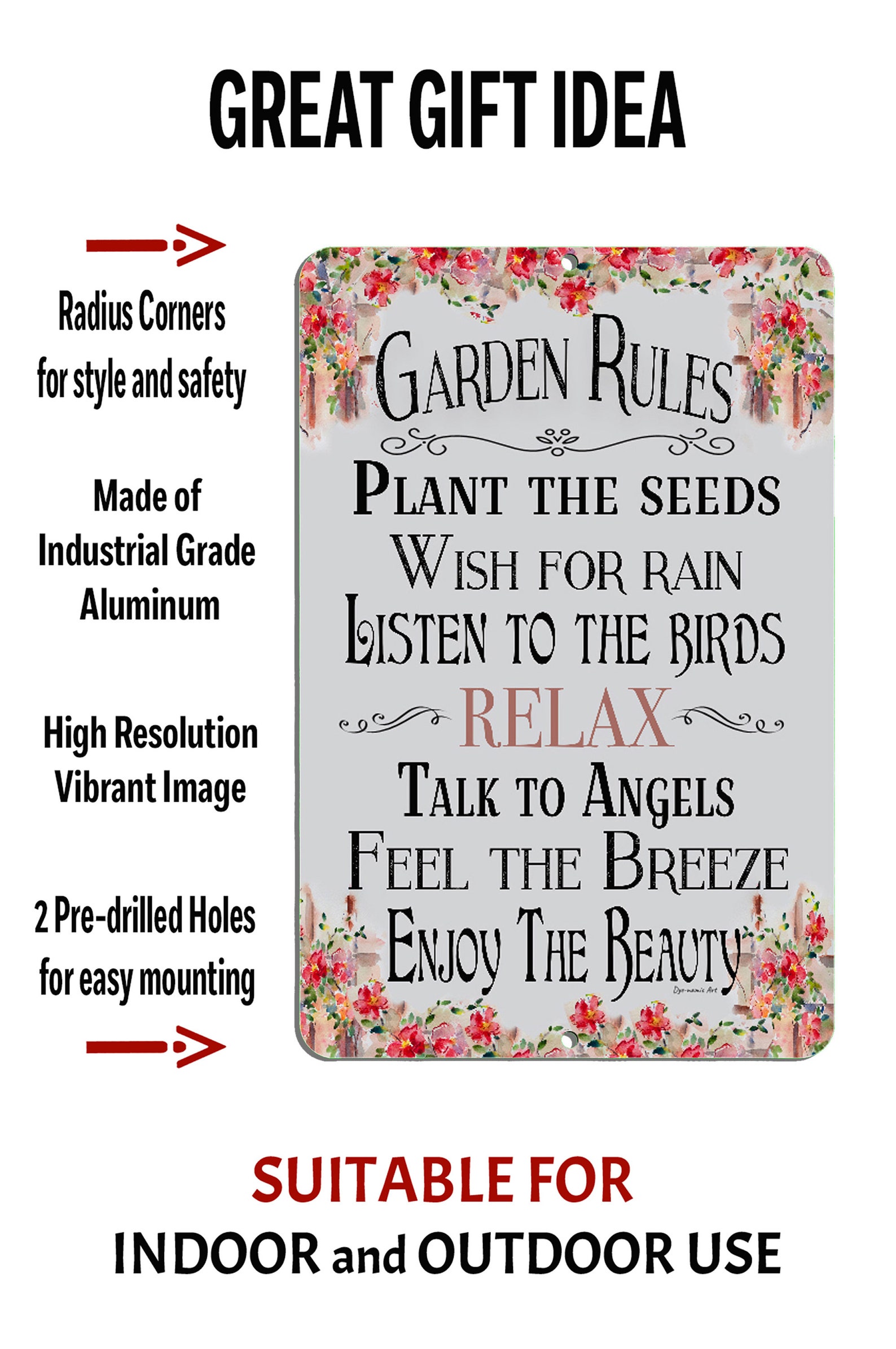 Garden Rules Sign Garden Sign Gardening Quote Etsy