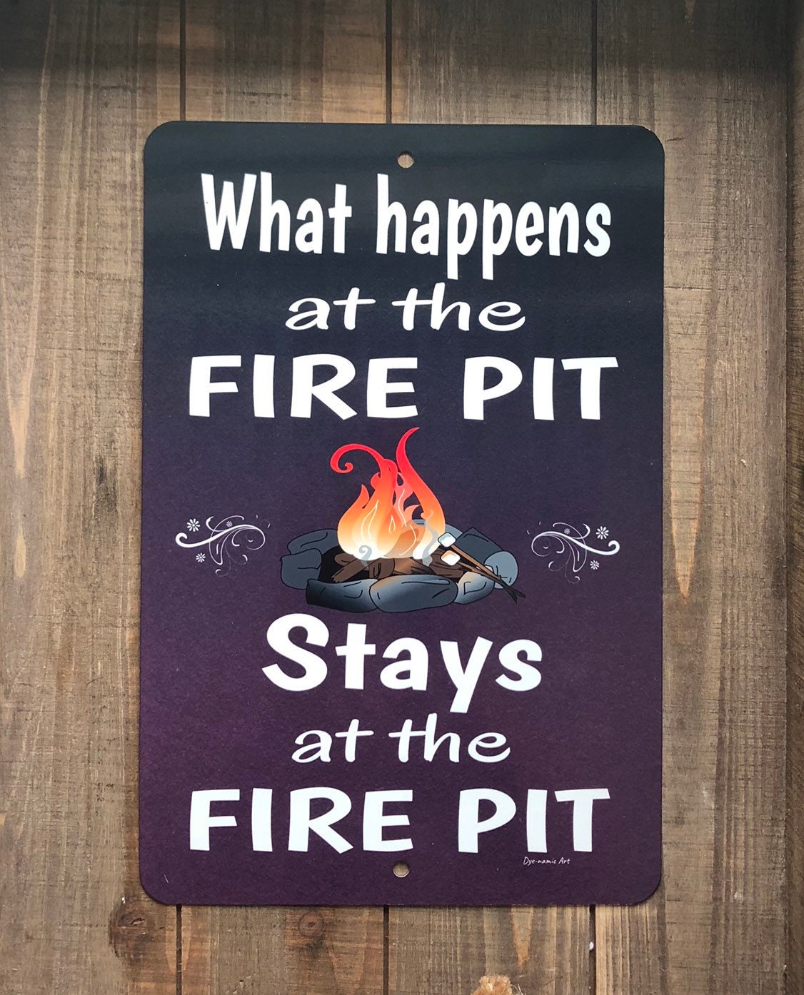 Camping Sign Personalized Paradise Sunset Metal Yard Decor Backyard Firepit Camping Sign Personalized Paradise Sunset Metal Yard Decor Backyard Firepit