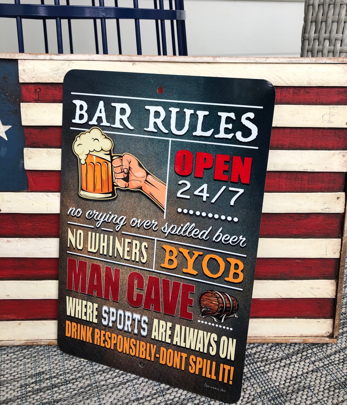Bar Rules Sign Backyard Bar Sign Bar Decor Funny Bar Etsy