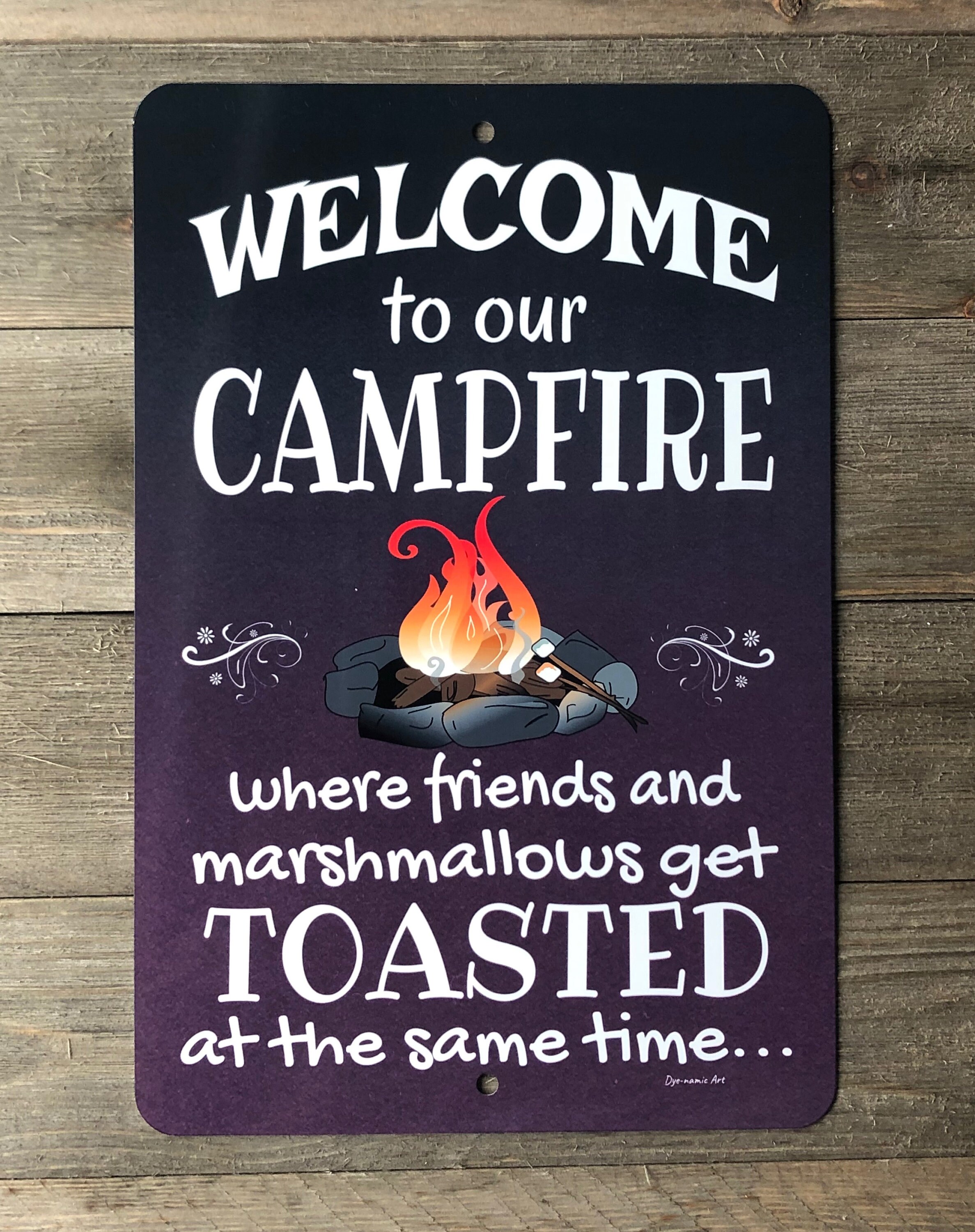 To Our Campfire Metal Sign Home Decor Camping Sign Etsy