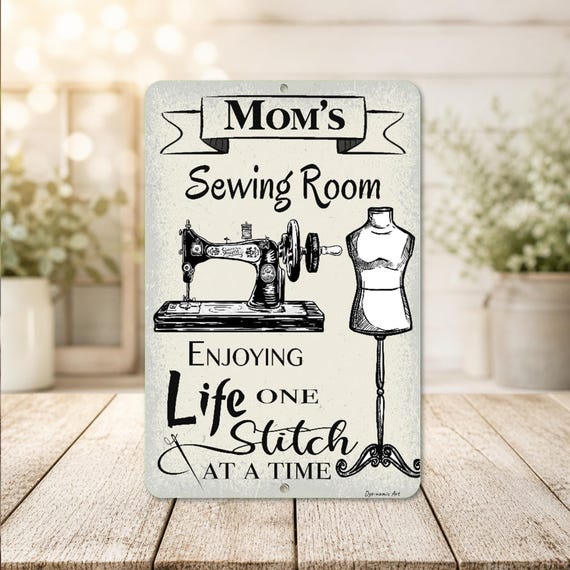 Custom Sewing Sign | Personalized Craft Room Decor | Seamstress Gift | Quilting Room Wall Art
