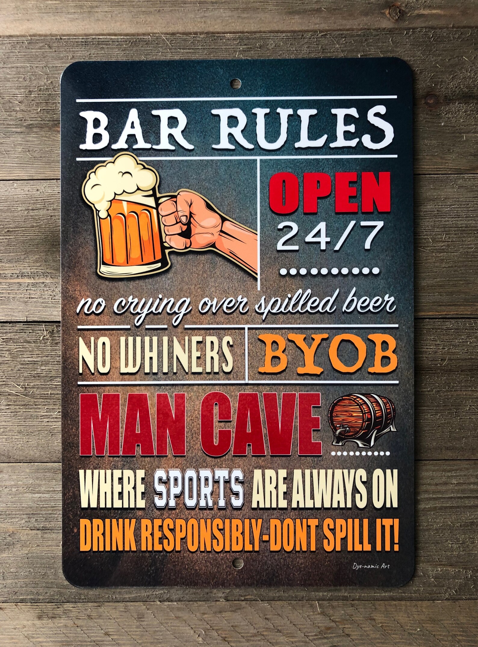 Bar Rules Sign Backyard Bar Sign Bar Decor Funny Bar Etsy