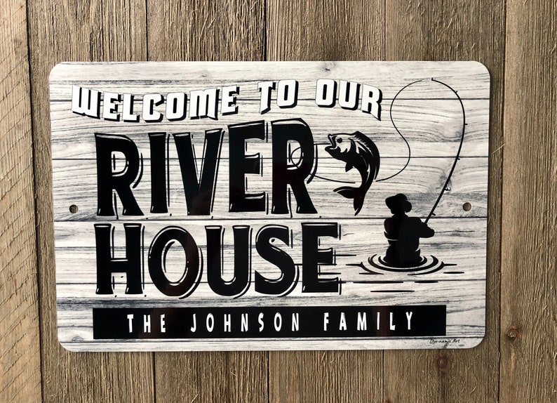 to Our River House Personalized Sign River Sign Etsy