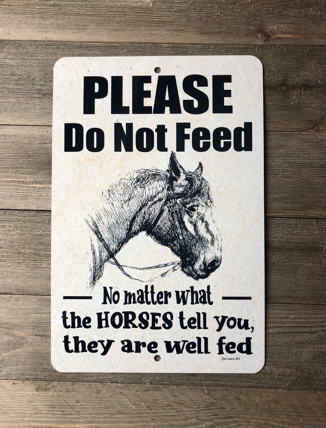 Do Not Feed The Horses Farmhouse Sign Home Decor Metal Etsy
