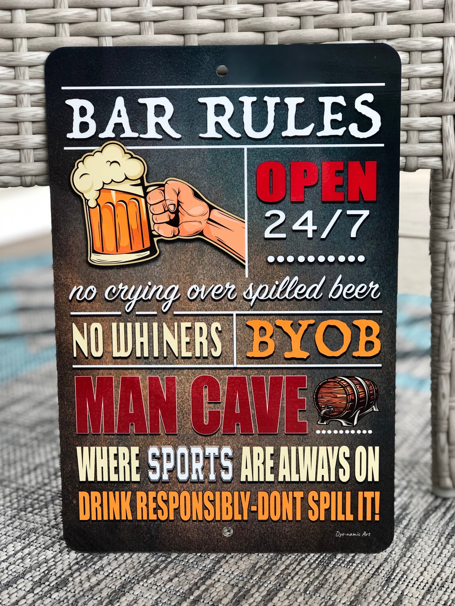 Bar Rules Sign Backyard Bar Sign Bar Decor Funny Bar Etsy