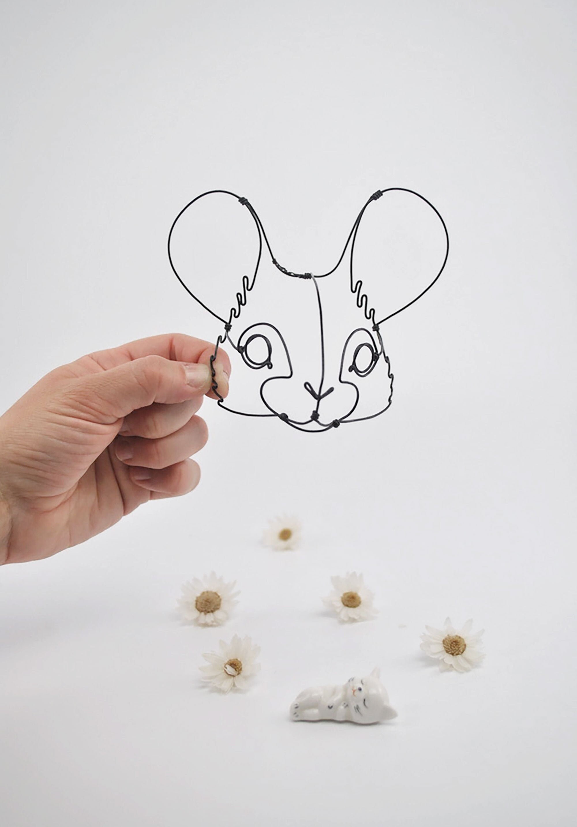 Souris en Fil de Fer, Décoration Murale, Chambre Enfant