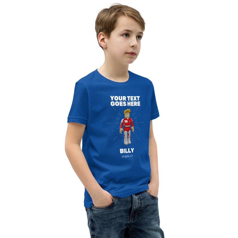 Roblox Kids Custom T Shirt With Your Avatar Birthday gamer ...