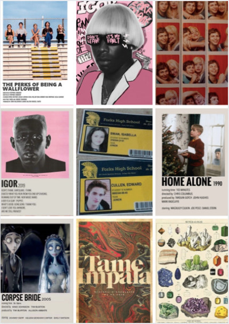 Indie Poster Pack 10 Indie Posters Digital Set Etsy