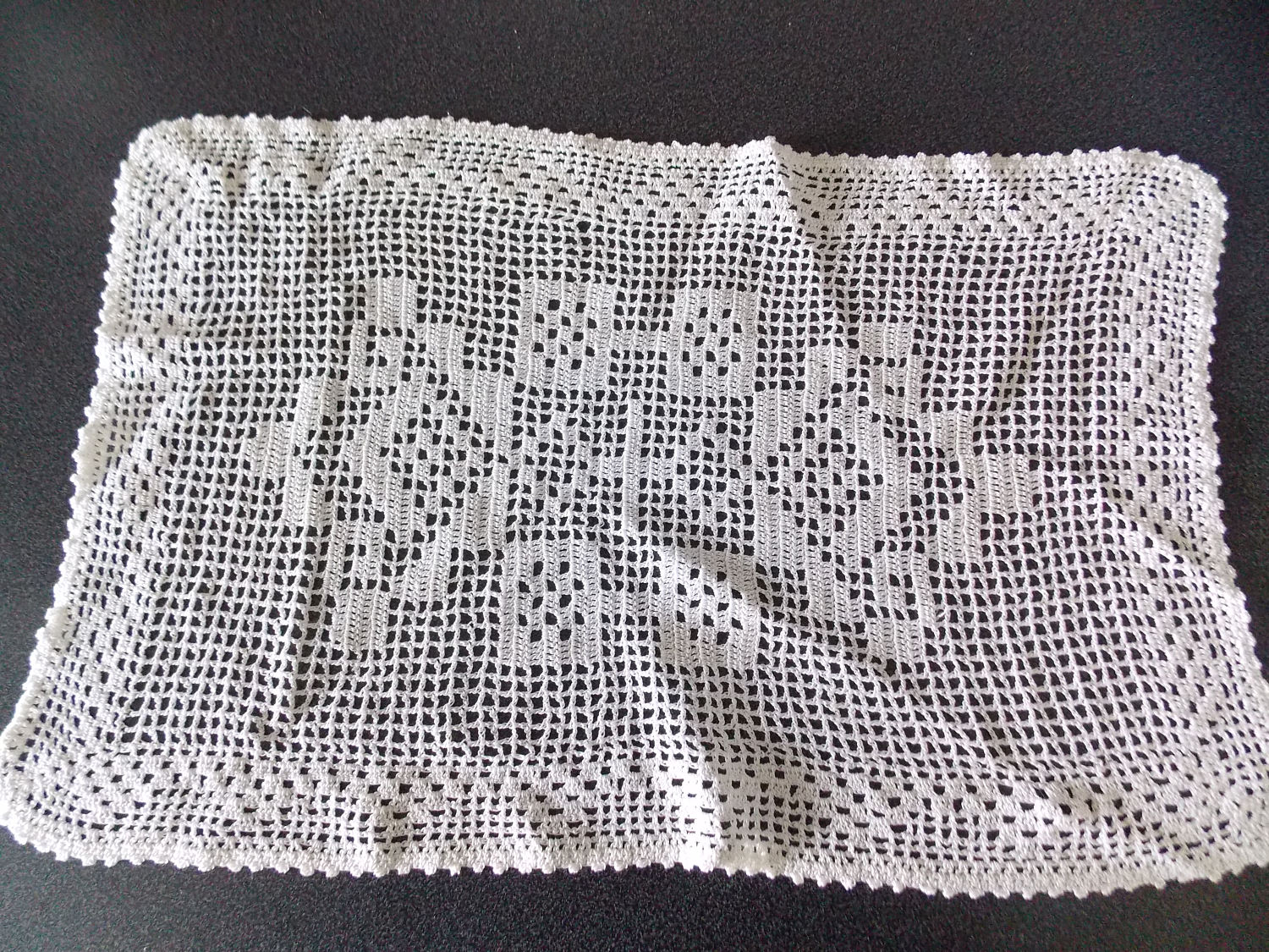 Vintage Français Crochet Napperon Fait Doley Doley. Tapis de Table Au | 003.