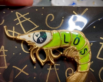 Viagra Boys Garnalen Reversspeldje Bandje Merch Broche Bijzondere Accessoires Draagbare Kunst