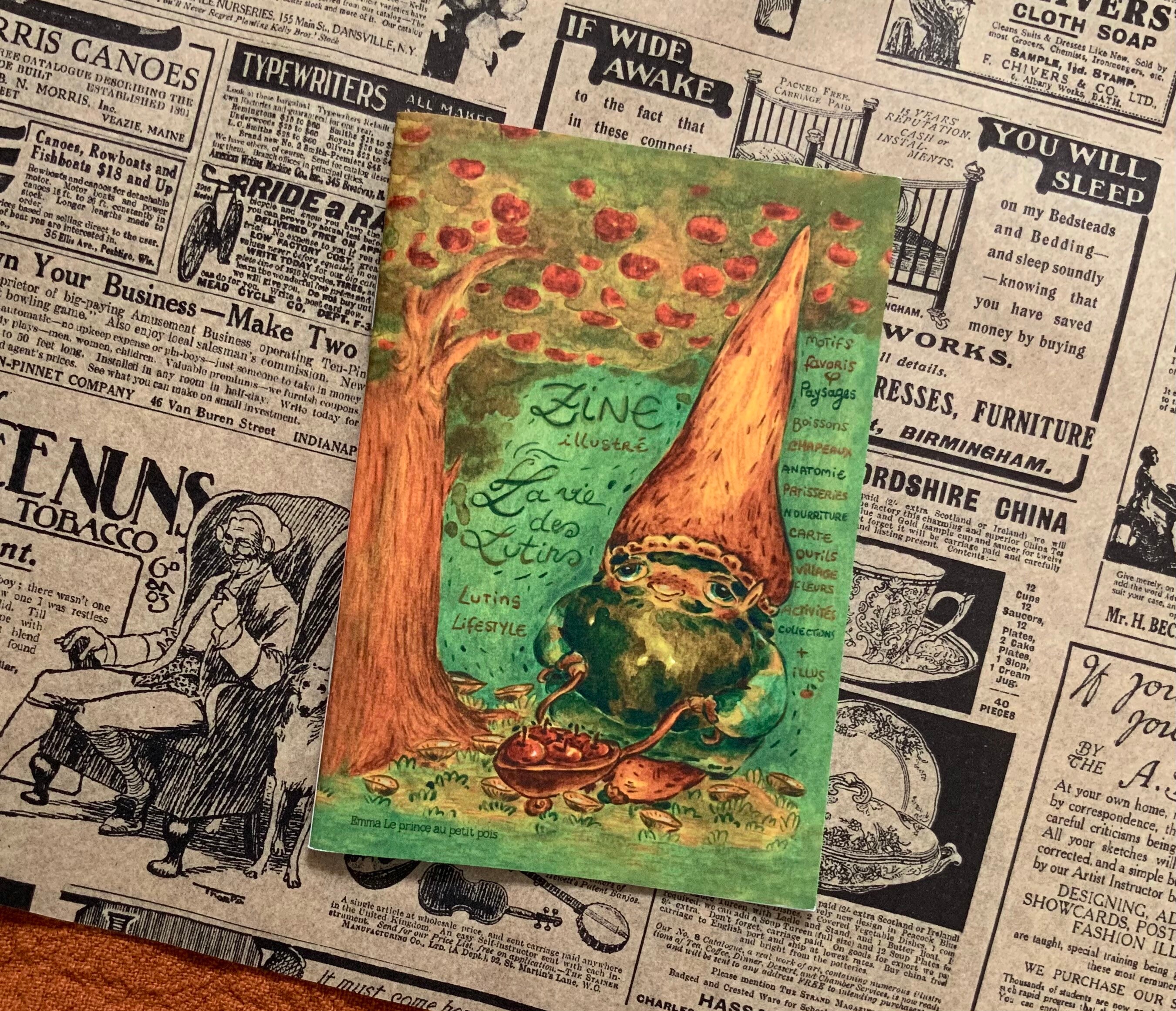 Zine illustrated A6 - The life of the elves