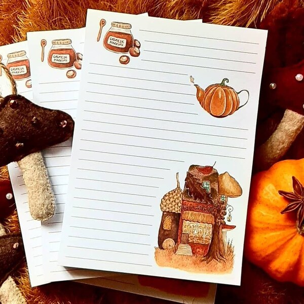 Bloc-notes A6 - cosy automne