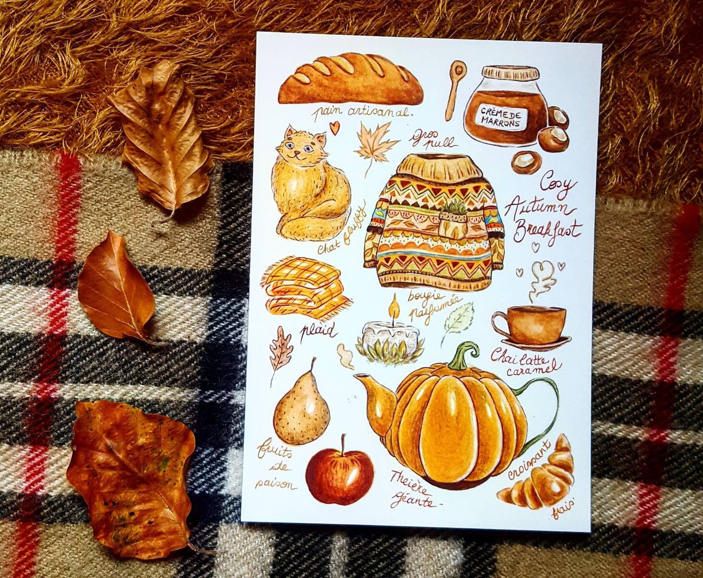 Map - Cosy autumn breakfast