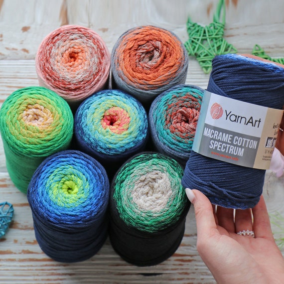 Yarnart MACRAME COTTON SPECTRUM, 2 Mm Macrame Cord, Macrame Rope