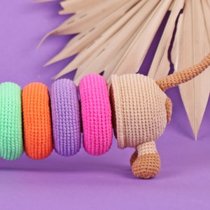 DOG STACKING TOY Crochet Pattern, Dog Amigurumi Baby Activity Toy,Ring Tower Pdf Bundle, Amigurumi Dog,Easy Instructions,Dog Crochet Pattern image 8