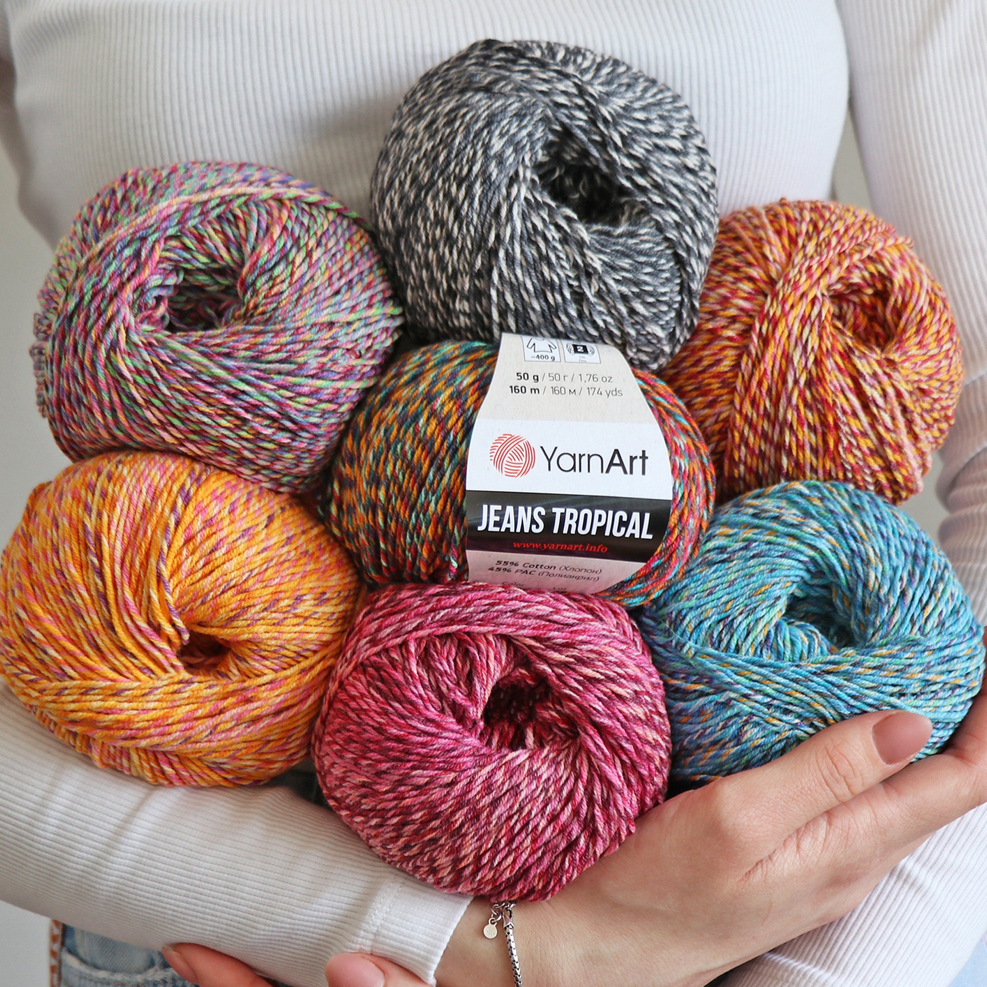 Yarnart Jeans,50g Cotton Yarn,knitting Yarn, Crochet , Soft Yarn, Baby  Yarns, Jeans Yarn, Amigurumi, Amigurumi Cotton 