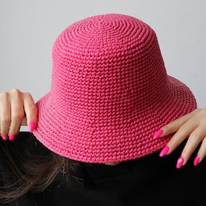 Easy BUCKET HAT Crochet Pattern. Summer Sun Hat Tutorial. Handmade Crochet Hat. Crochet Trendy Hat Pattern. Crochet Hat for Women image 5