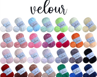 YarnArt Velour Garn, Kammgarn Chenille für Amigurumi & Babydecken