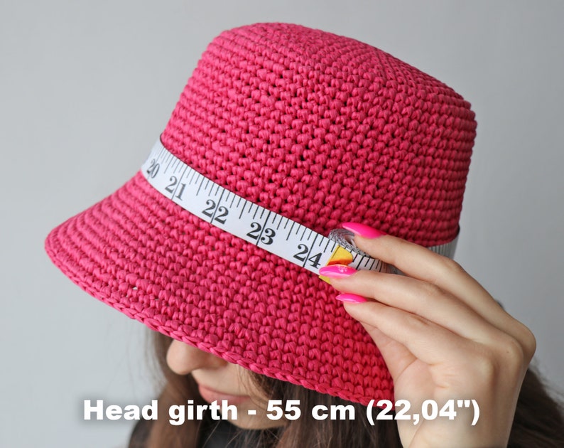 Easy BUCKET HAT Crochet Pattern. Summer Sun Hat Tutorial. Handmade Crochet Hat. Crochet Trendy Hat Pattern. Crochet Hat for Women image 6