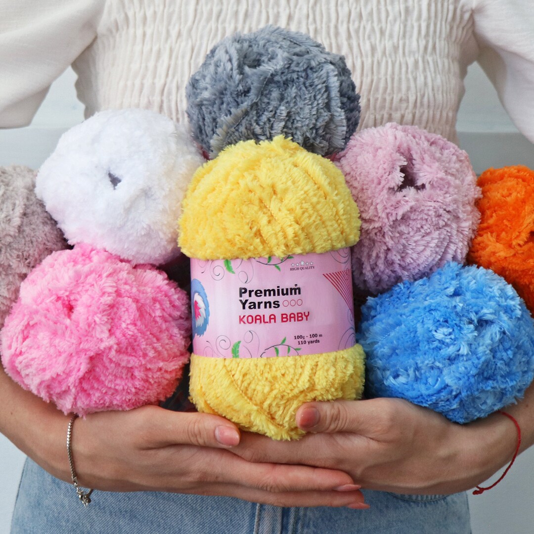 FAUX FUR YARN 100g, Amigurumi Yarn, Eyelash Yarn, Fluffy Yarn, Fur Yarn