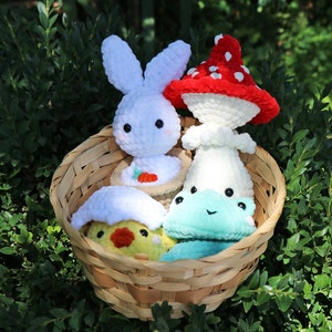 Mini Pops Virkmönster Set, Amigurumi Plyschleksak Stresslindrande PDF Mönster