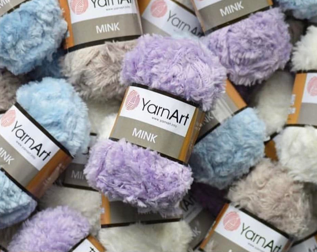 YARNART MINK, Amigurumi Yarn, Baby Yarn, Eyelash Yarn, Faux Fur Crochet