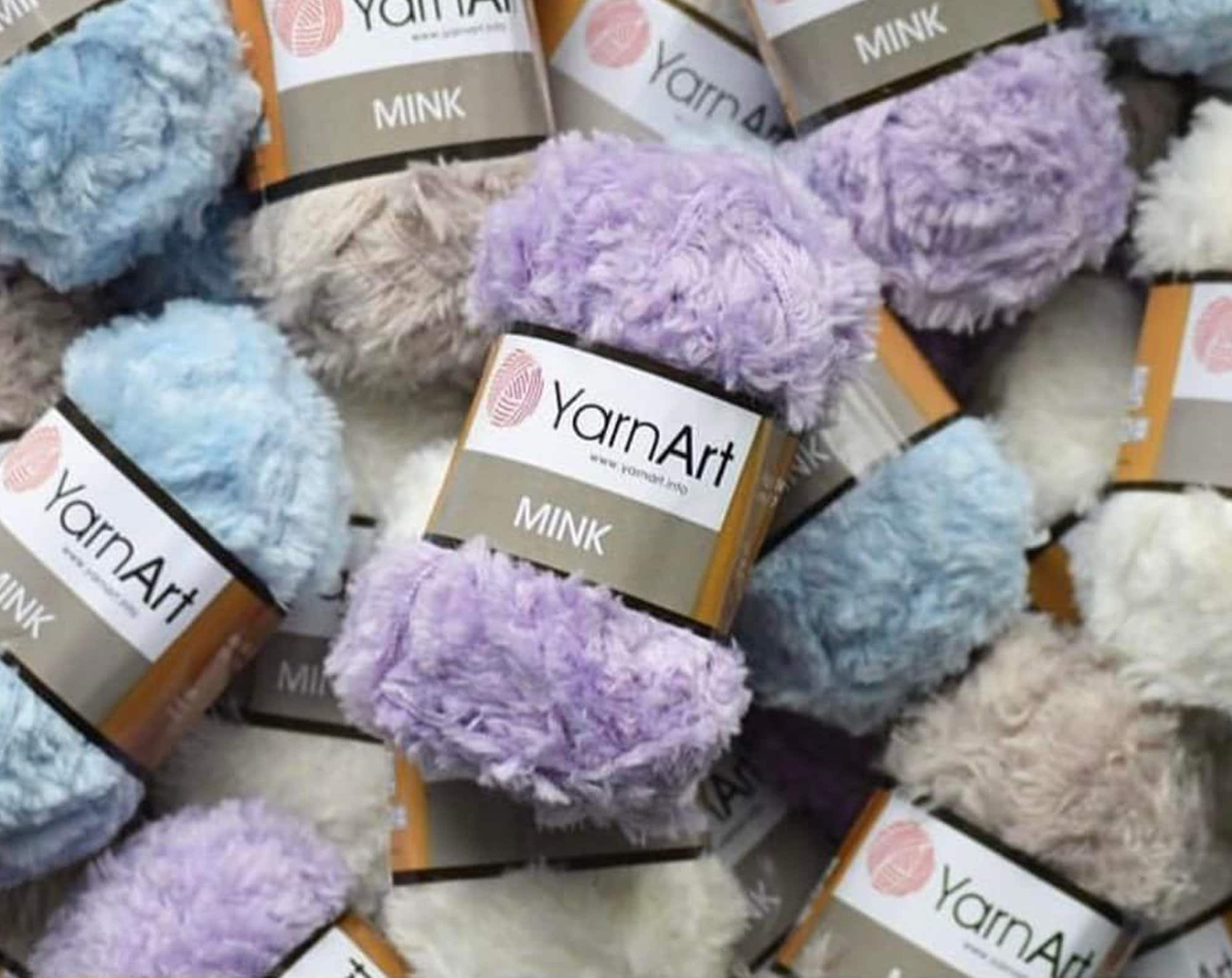 YARNART MINK Faux Fur Knitting Yarn, Baby Yarn, Amigurumi Yarn, Fluffy  Yarn, Eyelash Yarn, Soft Toys Yarn, Furry Yarn, 1.76 Oz, 82.02 Yds 