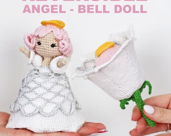 Reversible Angel Flower Crochet Doll Pattern PDF