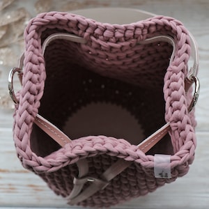 EASY CROCHET BAG Pattern. Bucket Bag. The Frankie Bag. Crochet Handbag Pattern. Tote bag pattern. Crochet Boho Pattern.Crochet Bag Purse Pdf image 8