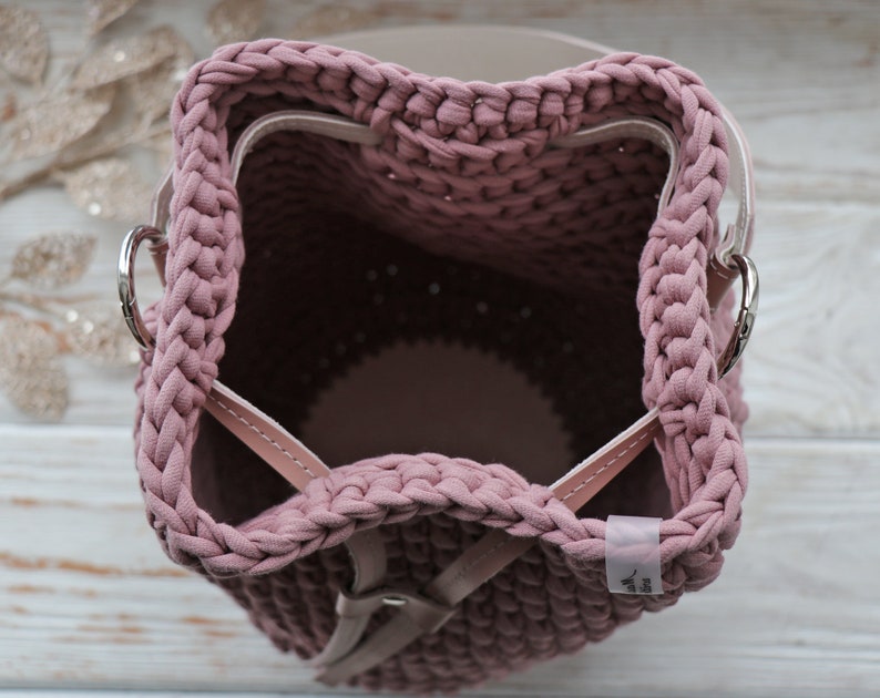 EASY CROCHET BAG Pattern. Bucket Bag. The Frankie Bag. Crochet Handbag Pattern. Tote bag pattern. Crochet Boho Pattern.Crochet Bag Purse Pdf image 8