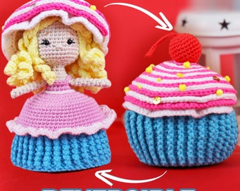 Crochet cupcake doll pattern on sale