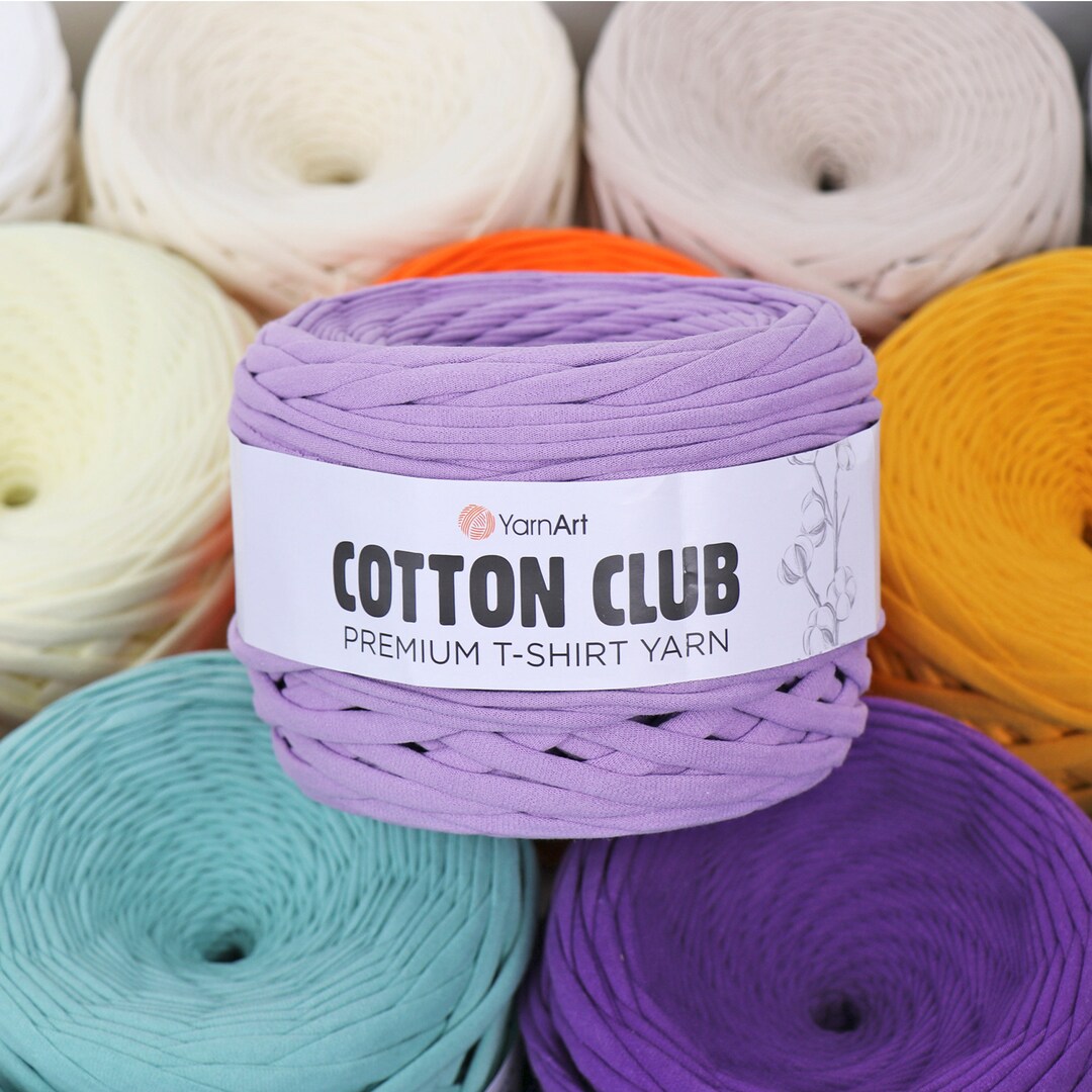 YARNART COTTON CLUB 23 Colors, Premium Tshirt Yarn, Basket Yarn, 100